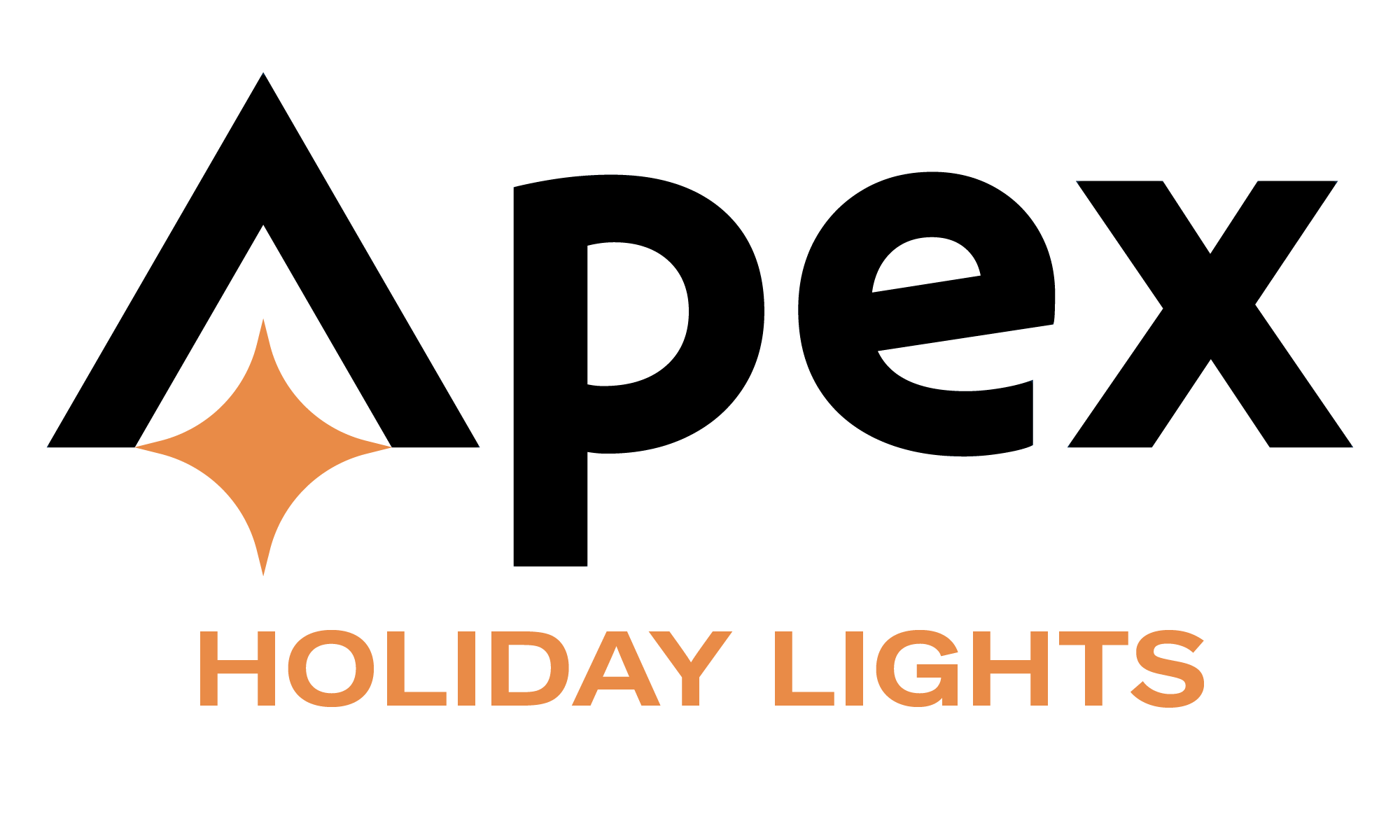 Apex_Logo_Horizontal_HolidayLights_BLACK Apex_Holiday_Lights